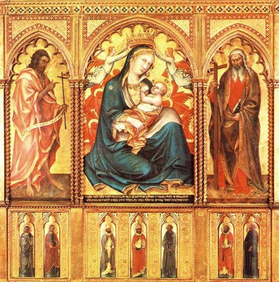 Virgin and Child with St John the Baptist and St Andrew